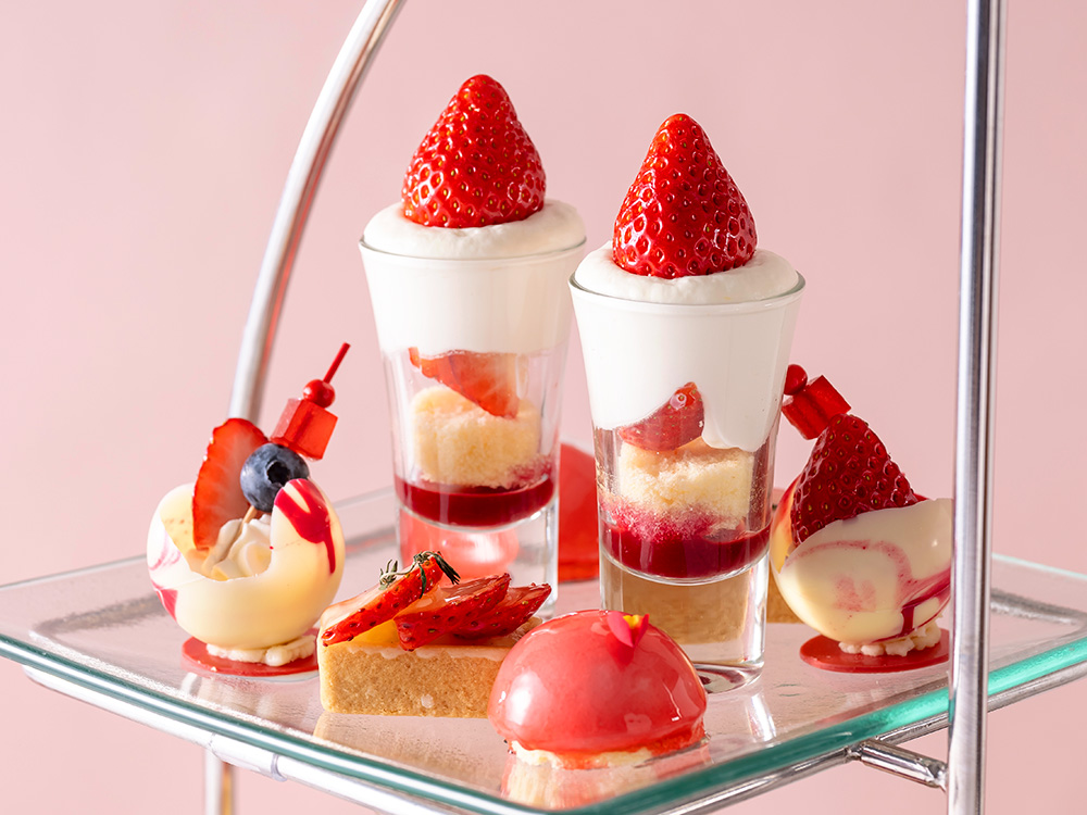 Afternoon tea - Strawberry Petits Fours