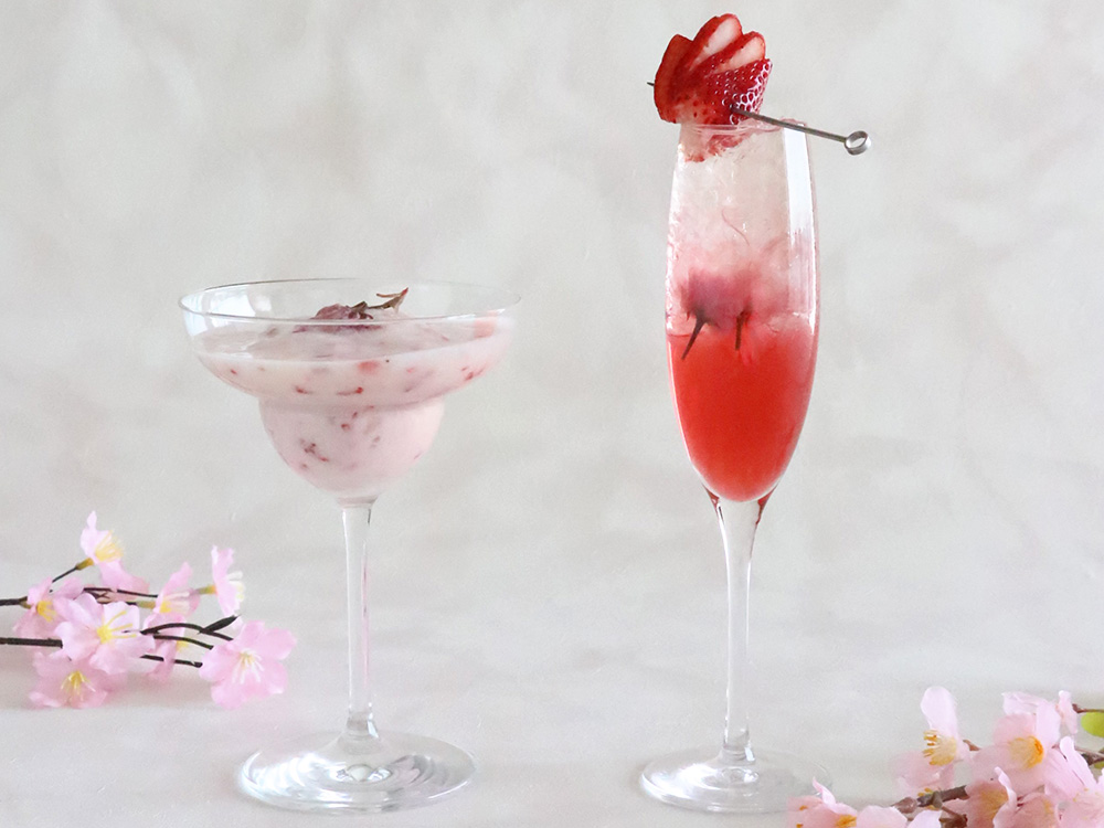 季節のカクテル いちご・桜