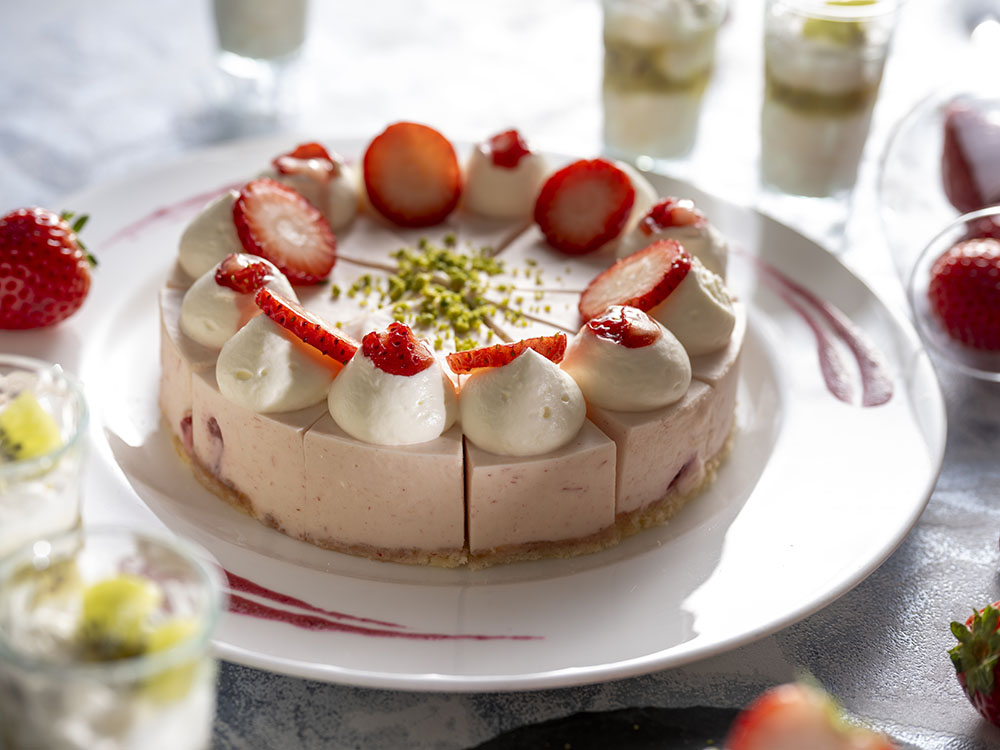 いちごのレアチーズケーキ