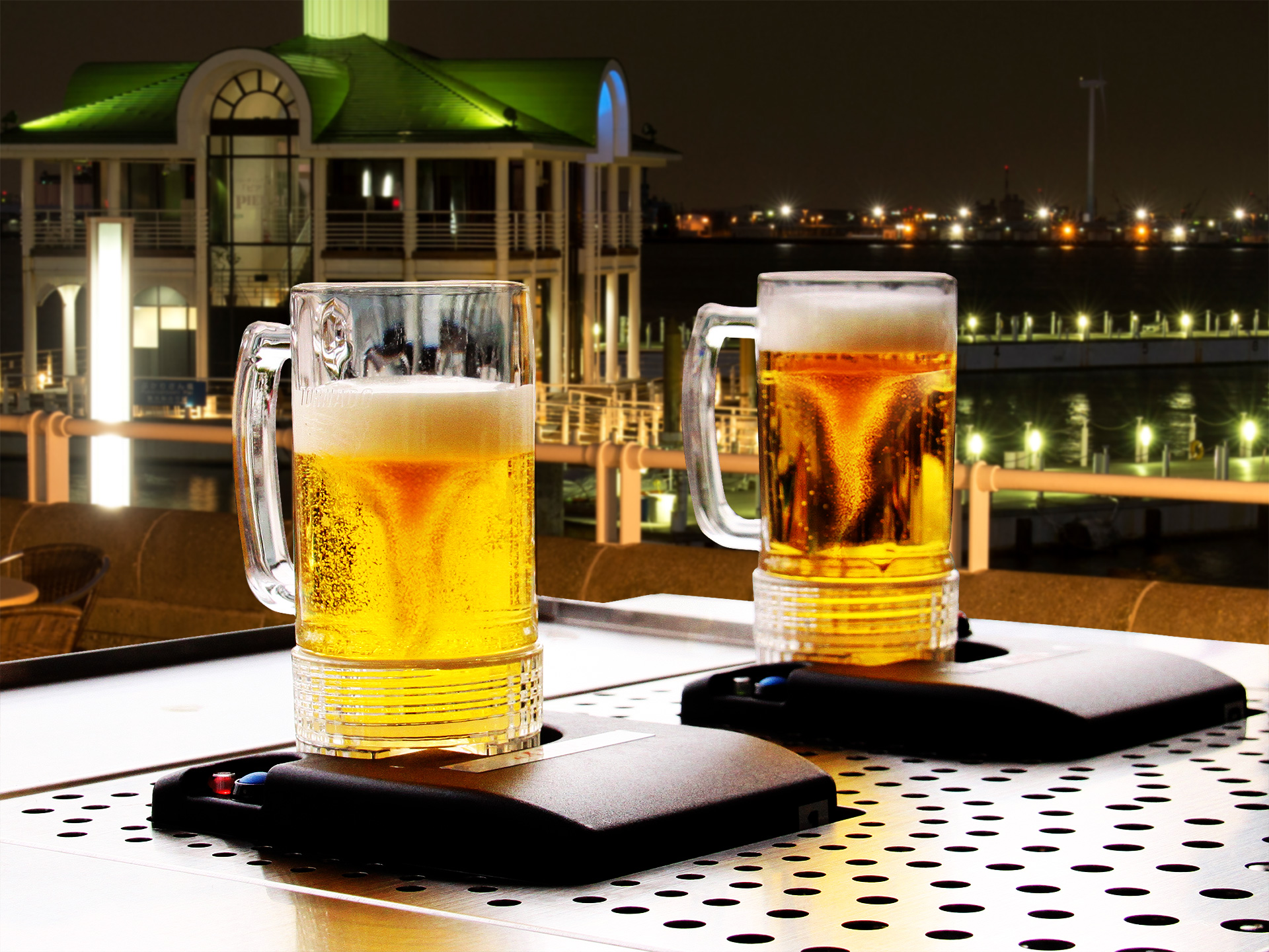 ビアガーデンのビールイメージ